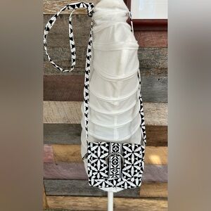 Stephanie Dawn Black & White Crossbody bag